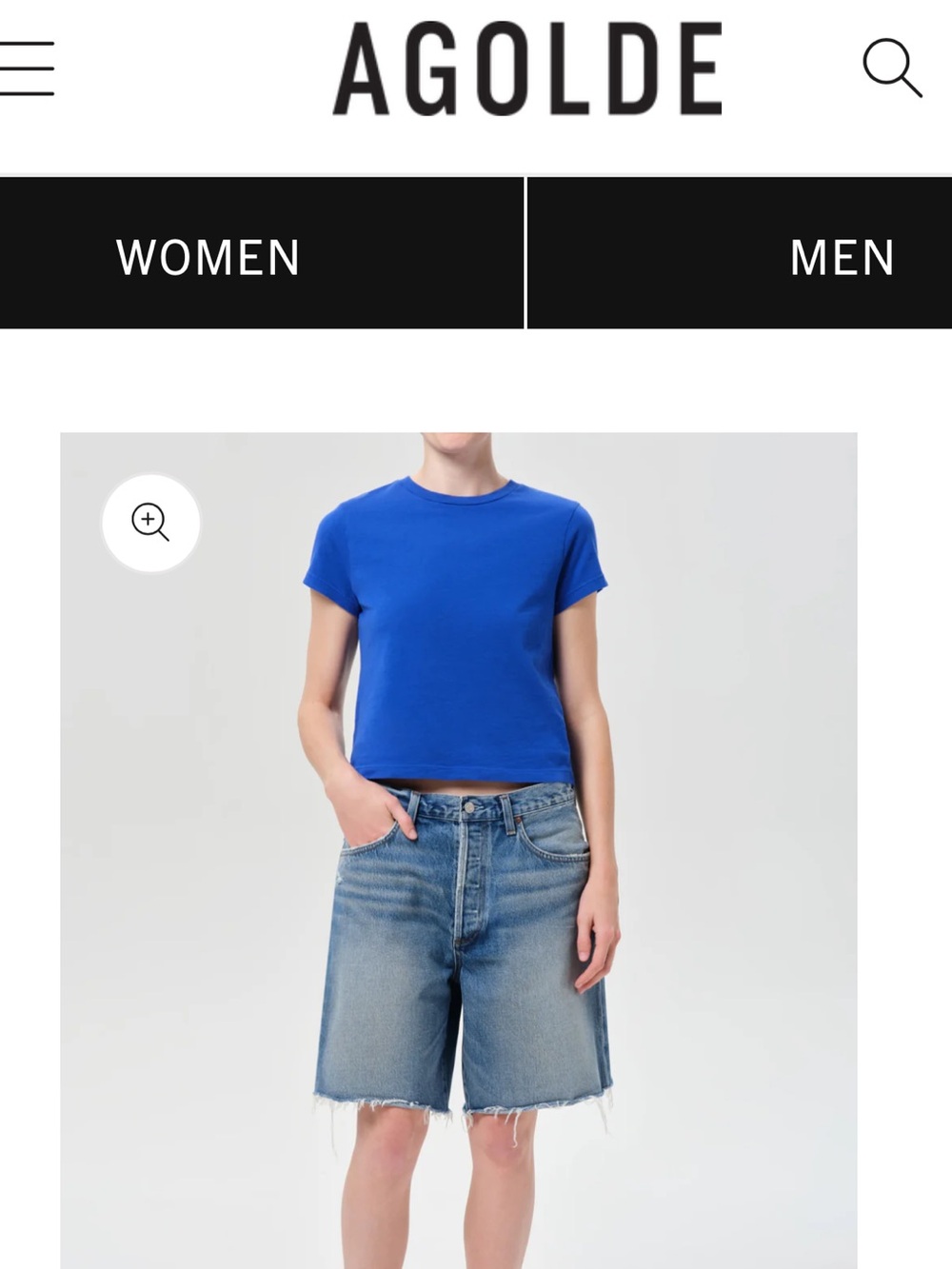 Agolde denim shorts